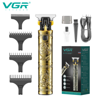 VGR V-096 Hair Cut Machine Beard Trimmer Rechargeable Vintage T9 Professional Hair Trimmer for Men