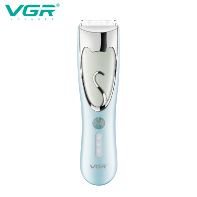 VGR V-203 IPX7 Waterproof Cordless Rechargeable Trimmer Professional Pet Hair Clipper for Dog Cat