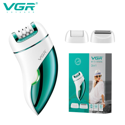 VGR V-731 3in1 Hair Removal Machine Lady Shaver Callus Remover Electric Professional Epilator