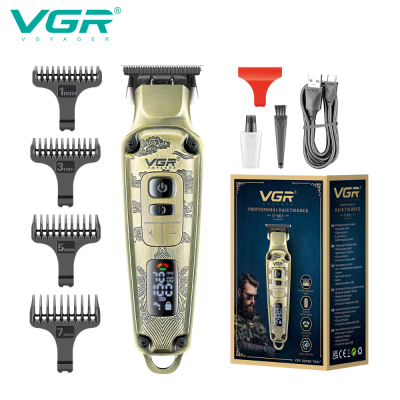 VGR 901 Cross-Border New Product Hair Cutting Electric Clipper Professional Retro Carving Hair Clipper Trim Professional Electric Hair Clipper