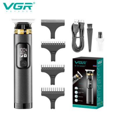 VGR985 Cross-Border Electric Clipper Carving Men's Special Charging LCD Digital Display Professional Hair Salon Electric Hair Clipper