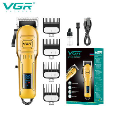 VGR268 Electric Pusher Scissor Charging Cross border Barber High Power with LED Oil Head Pusher Barber