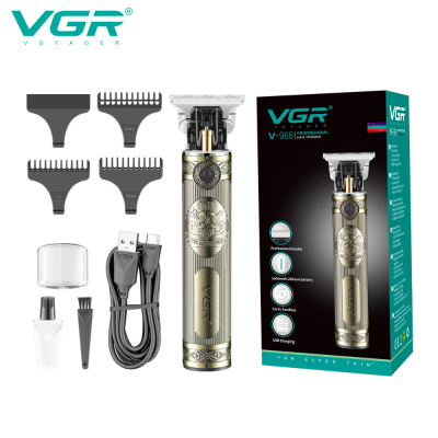 VGR968 Cross-Border New Product Hair Cutting Electric Clipper Professional Retro Oil Head Hair Clipper Trim Professional Electric Hair Clipper