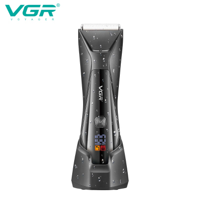 VGR938 Cross-Border IPX7 Waterproof Clippers Professional Hair Salon Base Hair Clipper LCD Digital Display Electric Clipper