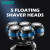 V-386 Five-Head Floating Shaver，LCD Digital Display Multifunctional Four-in-One Waterproof High Endurance Shaver