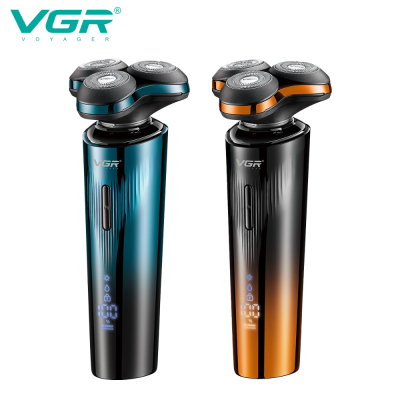 VGR311Electric Shaver Three-Head Rotary Men's Digital Display Special Fully WashableUSBCharging Shaver