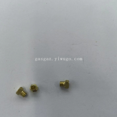 Gas Cooker Accessories Copper Parts Copper Spray Beads Copper Nozzle 6 Sides 7 Sides 6#7# Aperture Each Size 60#
