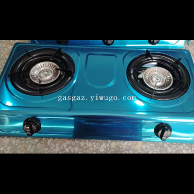 Gas Stove Gas Stove Stainless Steel Gas Stove Stainless Steel Two-Head Iron Stove Liquefied Gas Natural Gas Only for Foreign Trade