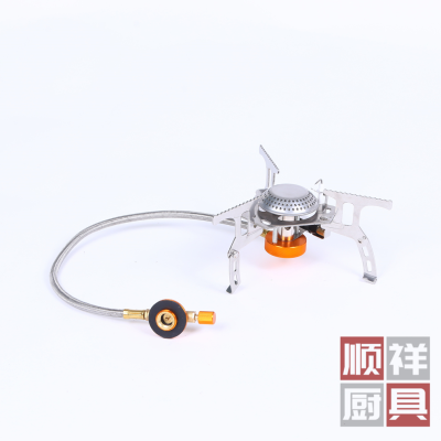 Outdoor Portable Single-Head Stove Picnic Mountaineering Windproof Stove Camping Equipment Fierce Fire Gas Stove Self-Driving Car Stove