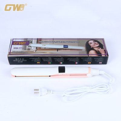 Export Model Color Box Packaging Hair Straightener Temperature Control Tourmaline Splint Does Not Hurt Hair Anion Hair Curler Hair Curler and Straightener Dual-Use