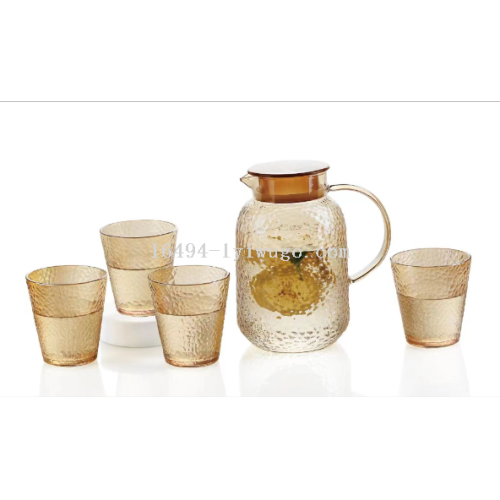 玻璃壶杯子碗果斗吸管杯咖啡杯欧式复古套装花茶壶海螺壶水具餐具