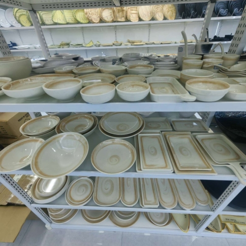 a5 food grade melamine tableware， melamine coffee spiral bowl plate cup spoon series