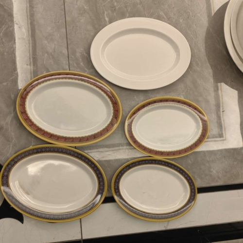 melamine tableware， melamine oval disk