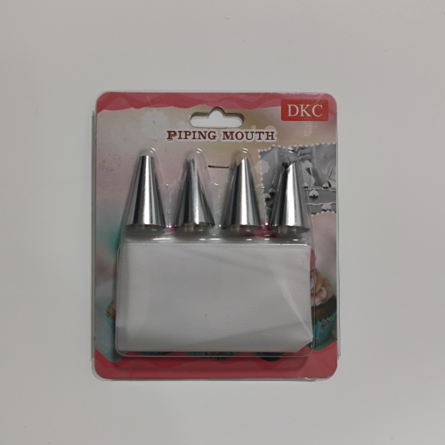Factory Direct Sales Food Grade Stainless Steel Pastry Tube Set Decorating Nozzle Decorating Pouch Converter Set