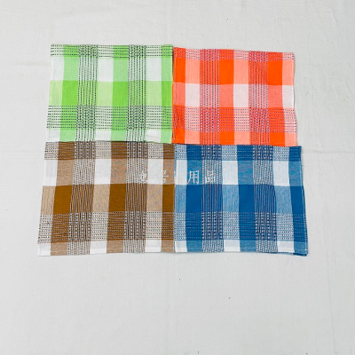 Factory Wholesale New Small Joint Stock Nine Line Grid Kitchen Napkin Kitchen Towel Cloth Dish Towel