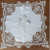 Retro French Embroidery Lace Coaster Simple Lace Fabric Craft Placemat Western Restaurant Cafe Party Decoration Napkin