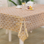 Factory Direct Sales High-Grade Waterproof and Oilproof and Heatproof Gold and Silver Yarn Tablecloth Table Cloth