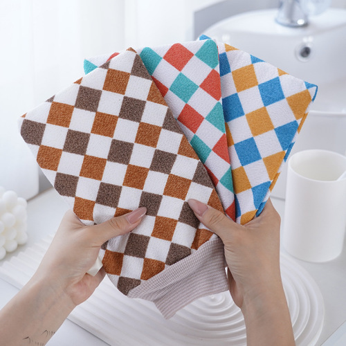 搓澡巾无痛搓澡下泥高颜值磨砂洗澡巾家用搓泥手套花俏格搓澡澡巾