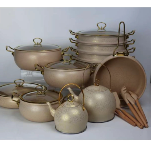 锅具子母壶奶杯套装燃气电磁炉通用跨境外贸出口不粘锅