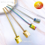 304 Stainless Steel Square Ladel Tip Ladel Straw Spoon