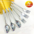 One House 410 Stainless Steel Knife, Fork and Spoon Small Spoon Machine Throwing Fine round Handle Western Tableware