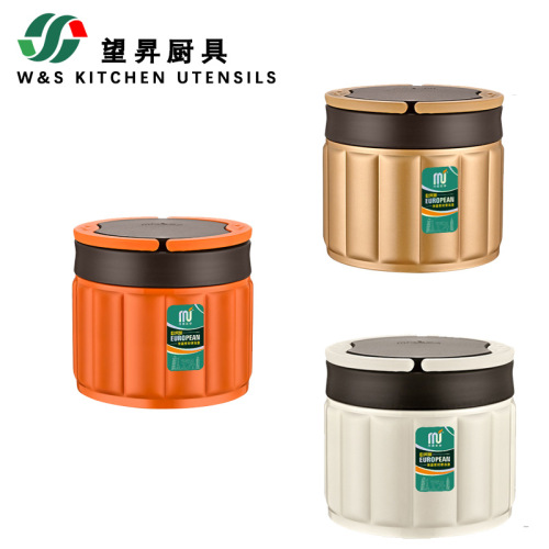 茂盛年华 欧风派真空密封便当盒不锈钢双层保温饭盒桶保温锅手提
