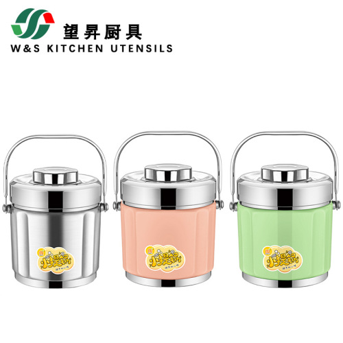 【内销/外贸】真空小提锅 304不锈钢保温饭盒上班族便携桶便当盒