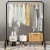 Indoor Single Rod Household Clothes Shelf Mobile Clothes Hanger Coat Rack Hanger Floor Clothes Rack
