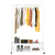 Simple Single Rod Movable Clothes Hanger Floor Indoor Air Clothes Shelf Hanger Clothes Hanging Rod