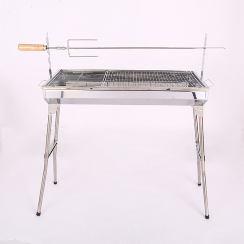 加工定制烧烤架便携式折叠家用户外BBQ烧烤炉 地摊木炭加厚烧烤架