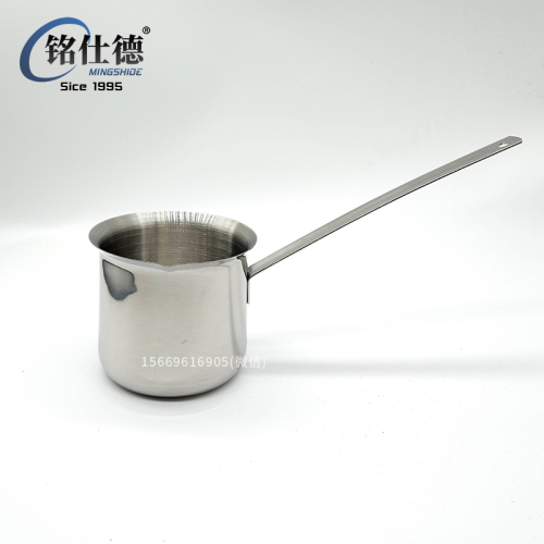 stainless steel milk cup steel handle coffee cup hot milk cup steam pitcher milk frother pointed fancy coffee tools 19