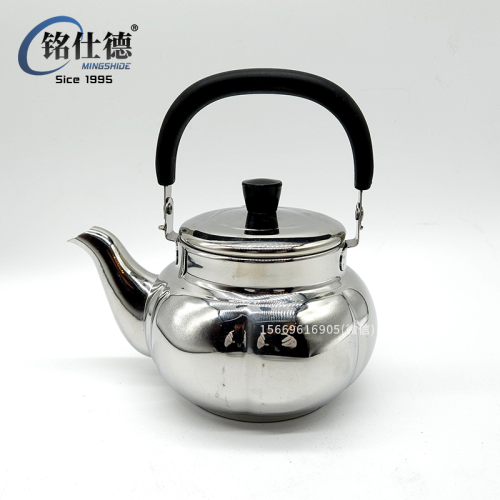 stainless steel thick teapot kettle scented teapot household restaurant teapot flat pot electromagnetic stove pot 29