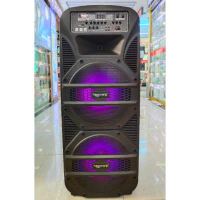 15-Inch Dual Speaker Outdoor Super Bass Movable Square Dance Bluetooth Speaker