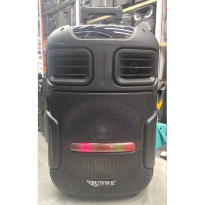 15-Inch Outdoor Super Bass Trolley Portable Portable Square Dance Karaoke Bluetooth Speaker