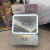 Led Leather Pattern Cosmetic Mirror