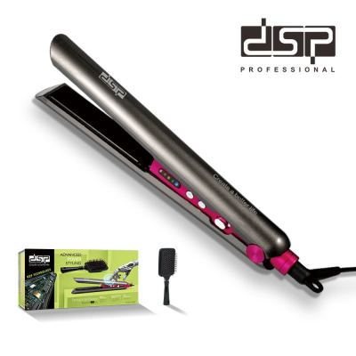 DSP Hair Straightener Electric Hair Straightener Small Convenient Pull Straight Hair Curls Dual-Use 10264