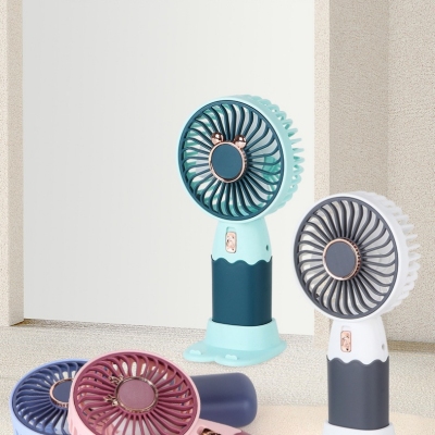 "Product Number" Zb088 "Product Name" Contrast Color Cartoon Handheld Fan (4 Colors)
