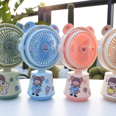 "Product Number" Ym88158a "Product Name" Large Cute Bear Desk Fan (4 Colors)
