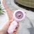 "Product Number" Ys2254a "Product Name" Glaring Gold Series Cute Pet Folding Handheld Fan (4
