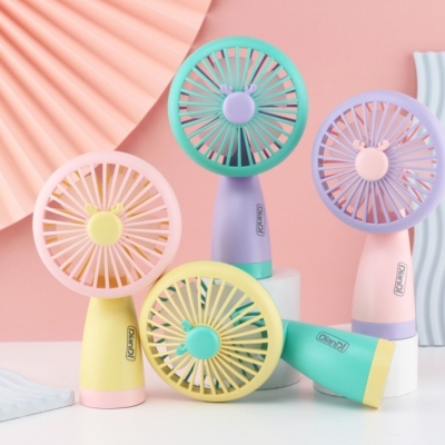 [Brand Number] SQ2020-2 [Product Name] Deer Colored Lights Rechargeable Small Fan