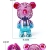 "Product Number" 789-17a "Product Name" Color Electroplating Gradient Bear Fan (4 Colors)