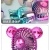 "Product Number" 789-17a "Product Name" Color Electroplating Gradient Bear Fan (4 Colors)