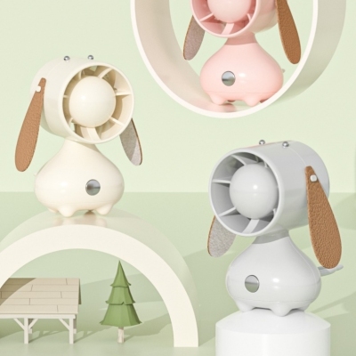 "Product Number" FC-6609 "Product Name" Duoduo Dog Mini Little Fan (3 Colors)