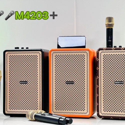 蓝牙音箱带双麦克风可插∪盘TF卡