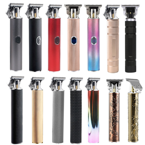 新款复古油头剪 防卡发雕刻剃光头电推USB充电油头电动理发器