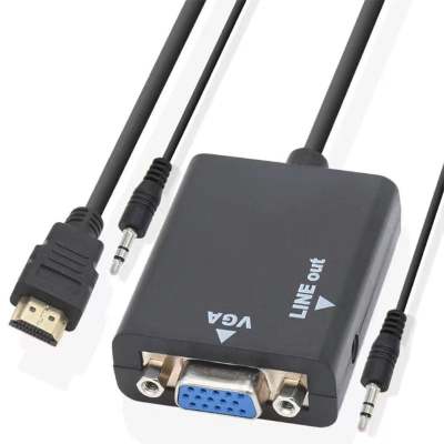 hdmiTurnvgaStrip Line Audio Converter TV Computer Adapter CableHDMI TO VGAAdapter HDMI Cable