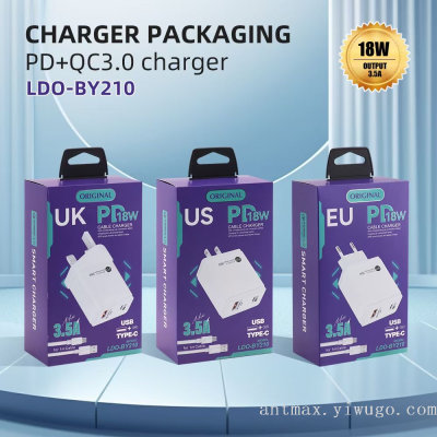 USB + PD British Standard/European Standard/American Standard Phone Fast Charge Charger A + C