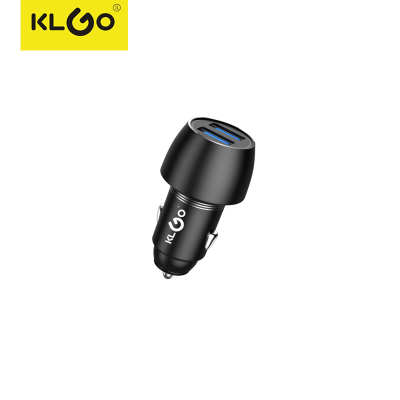 TC-04 New Car Charger Fast Charge Qc3.0 Car Pd30w Dual Port Fast Charge Car Charger One for Two Cross-Border