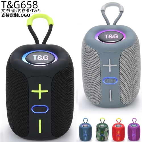 TG-658蓝牙音箱无线户外运动低音炮TWS手提便携高音质音响批发
