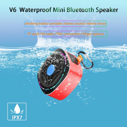 M60 MiNi新款7级防水私模手指陀螺蓝牙TWS串联TF插卡无线金属音箱